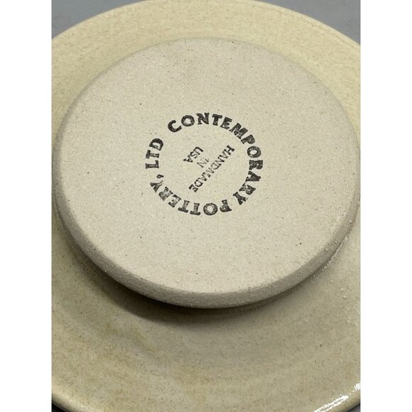 Handmade Contemporary Pottery Ltd Ceramic Soap Dish Textured Center READ - Picture 6 of 6